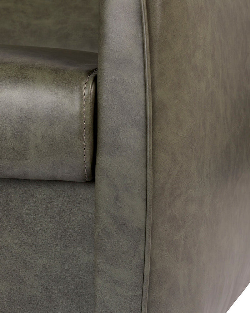 Hazel Sage - Grøn vaskestol - Sort kumme